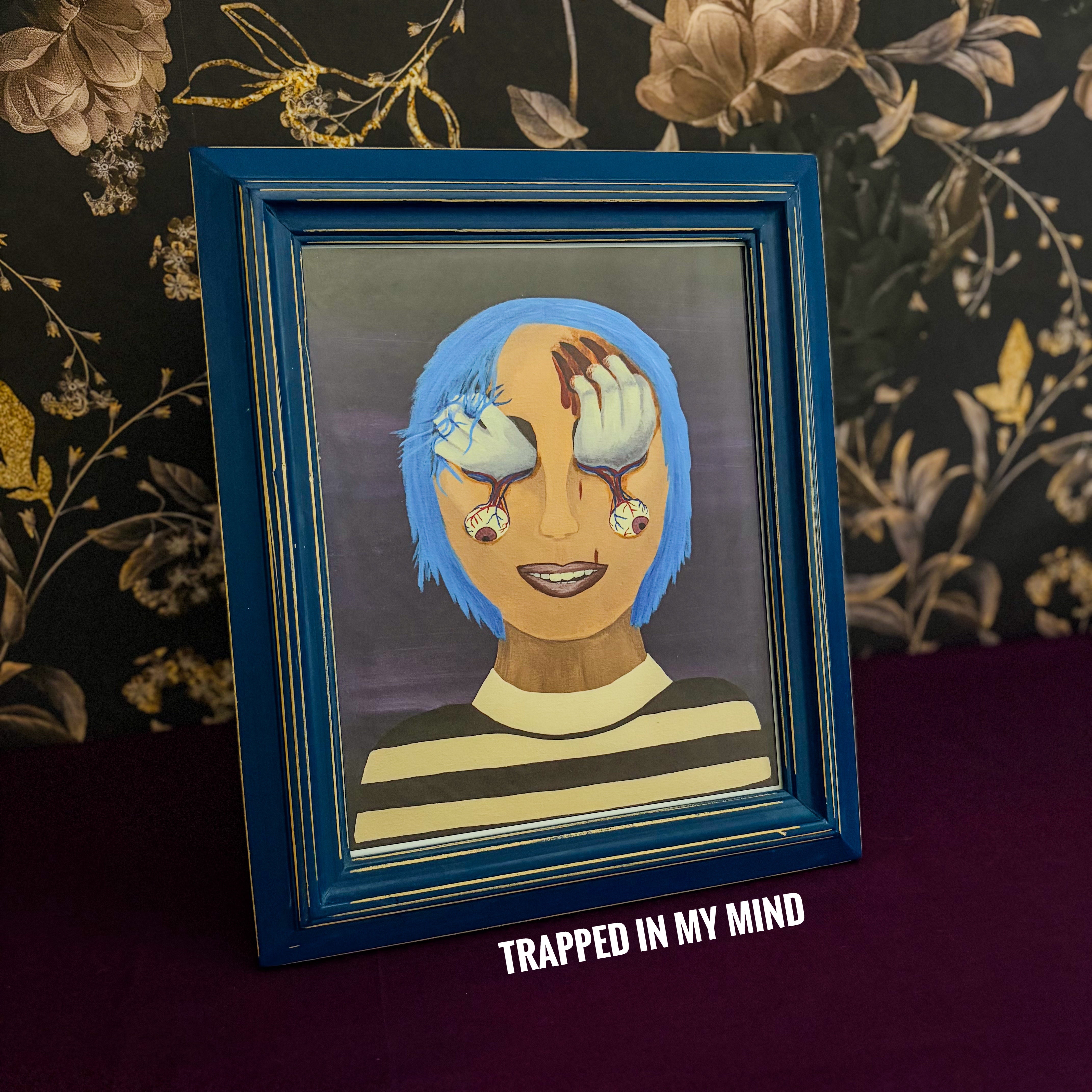 Blue Frame for 8x10 Art Print