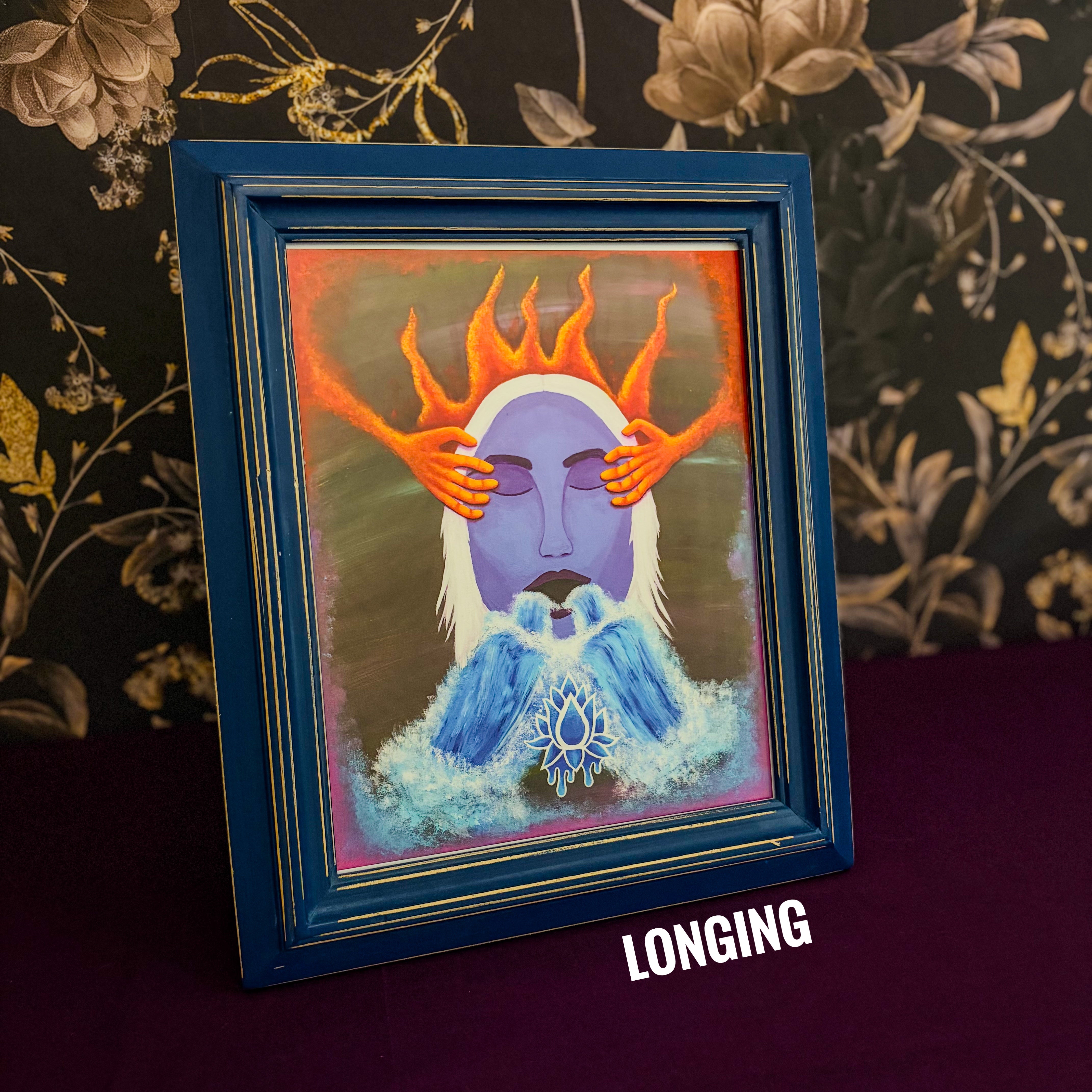 Blue Frame for 8x10 Art Print