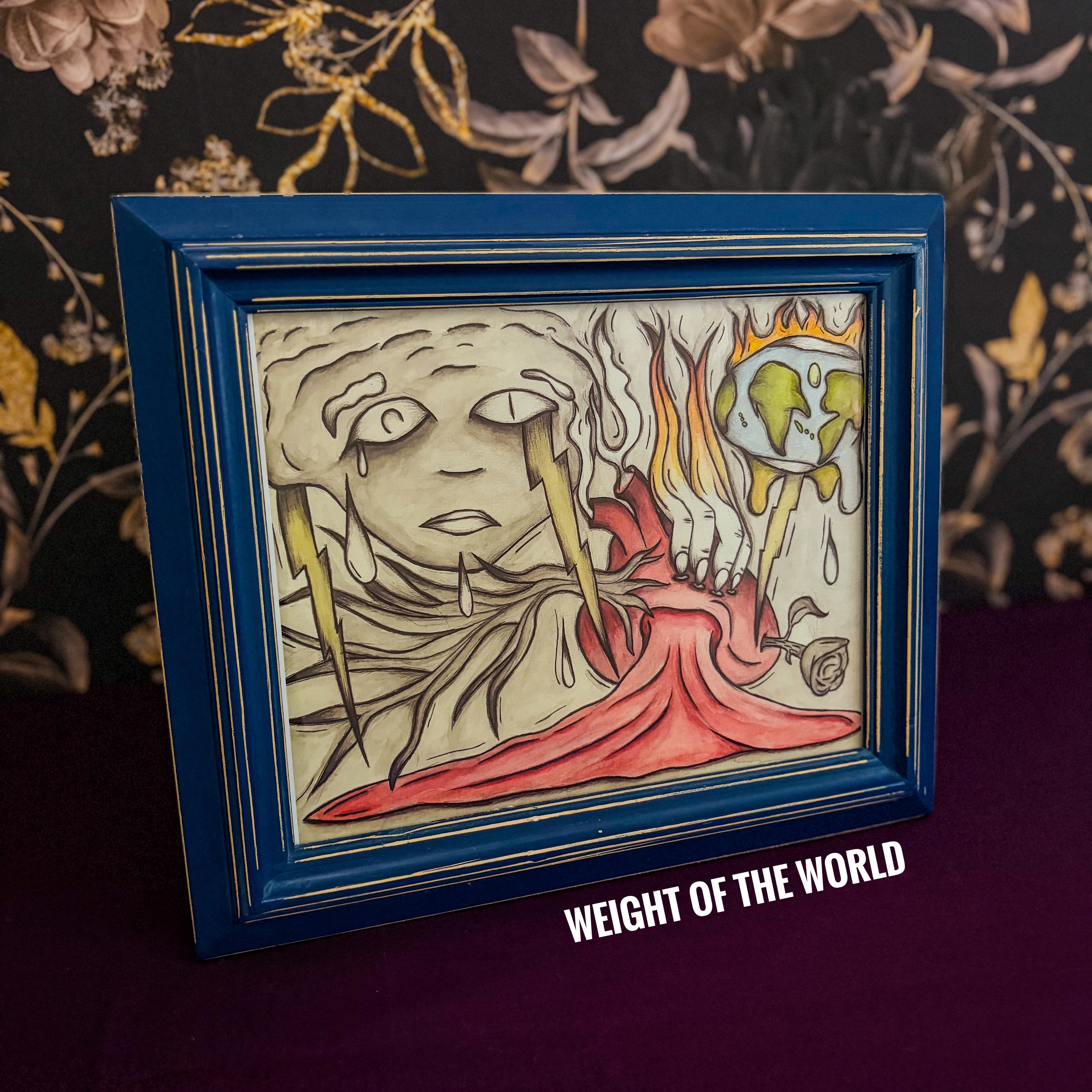 Blue Frame for 8x10 Art Print
