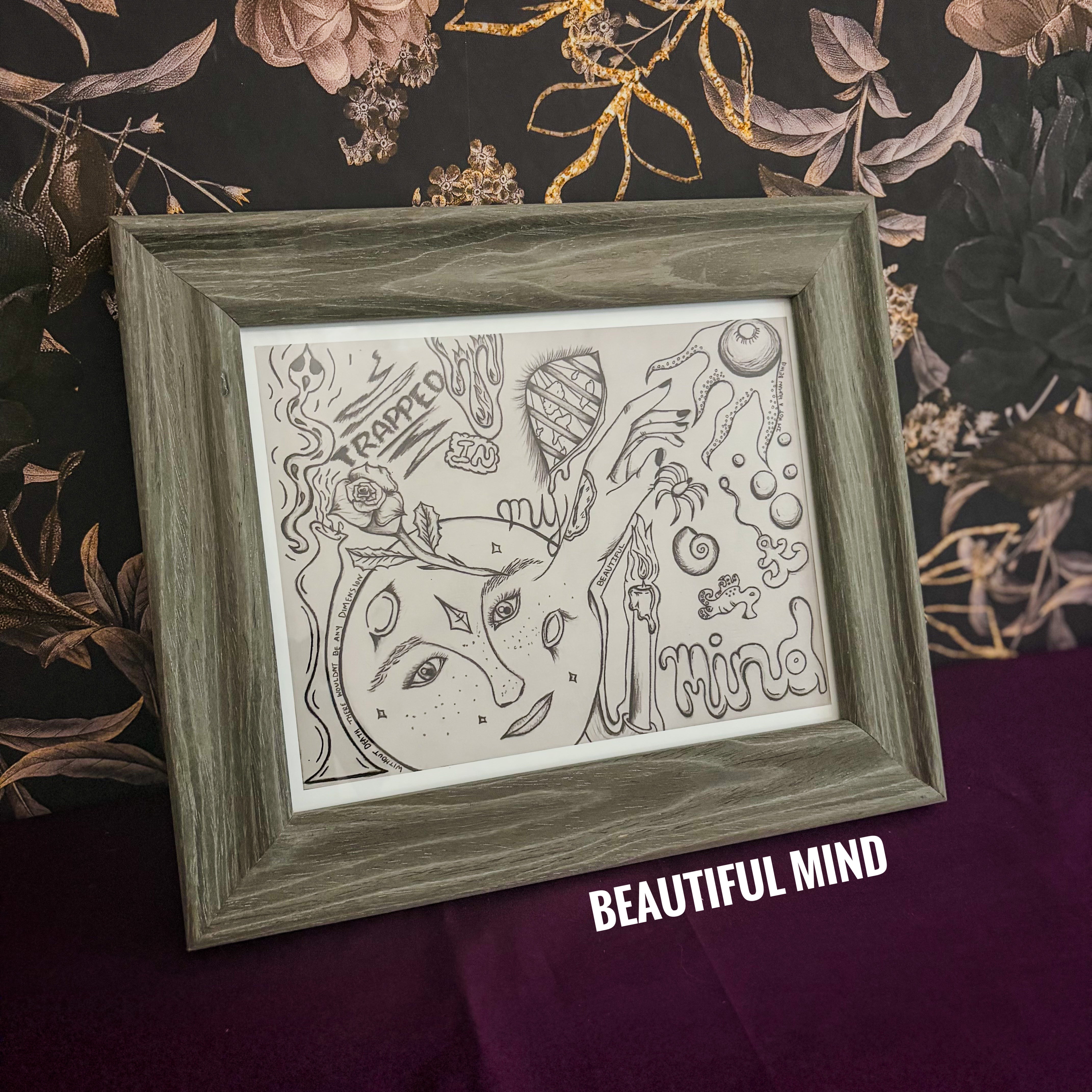 Gray Frame for 8x10 Art Print