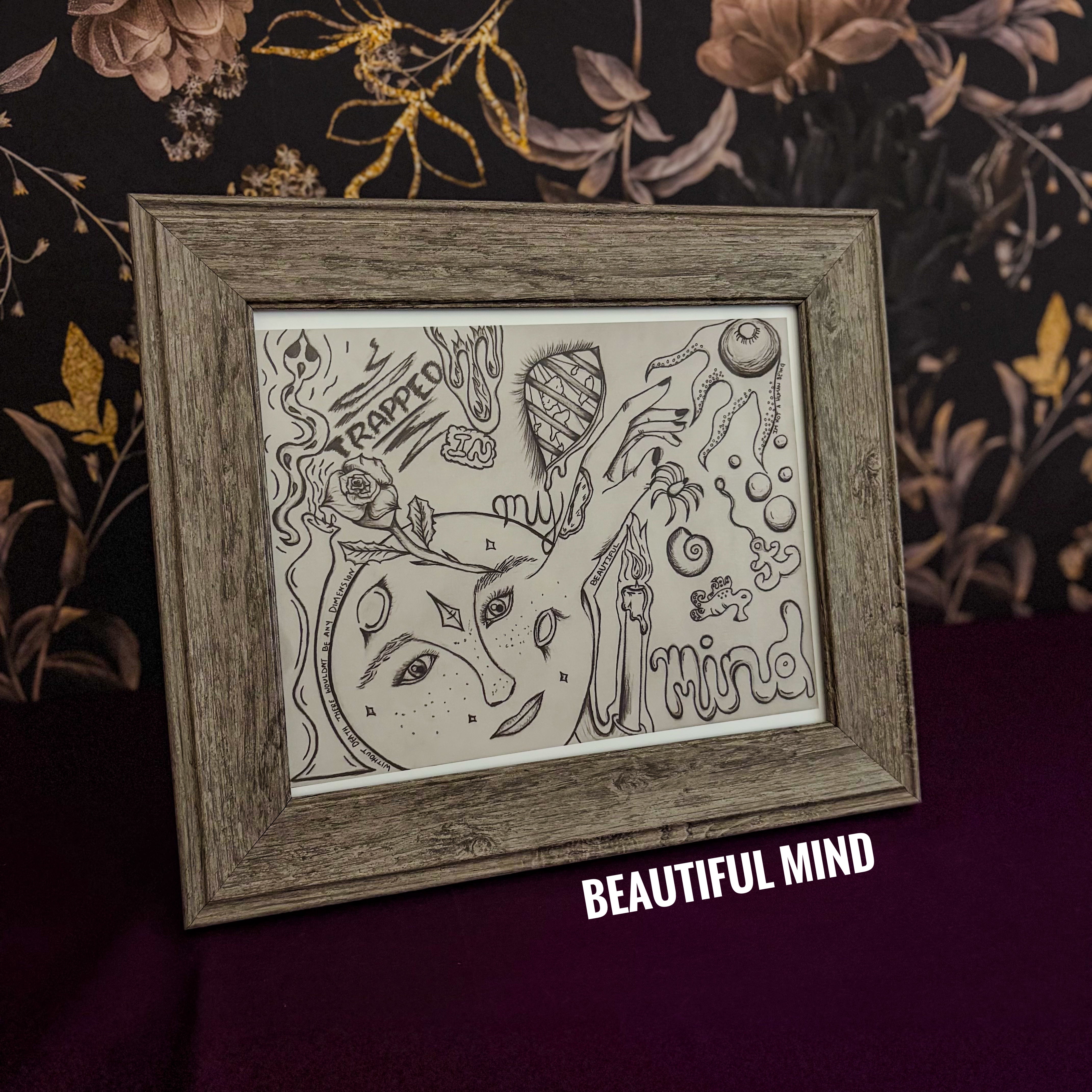 Gray Frame for 8x10 Art Print