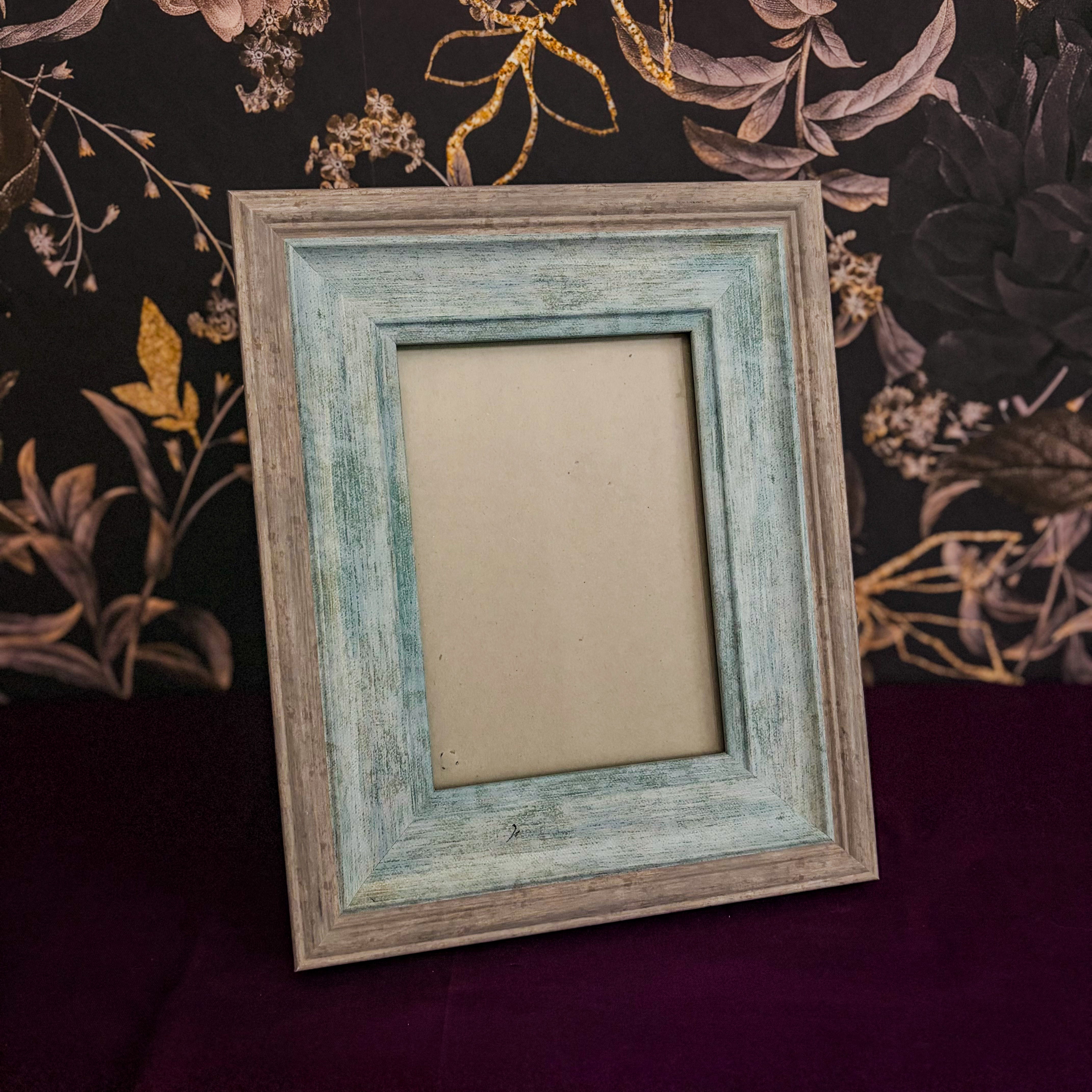 Blue and Gray Frame for 5x7 Art Print