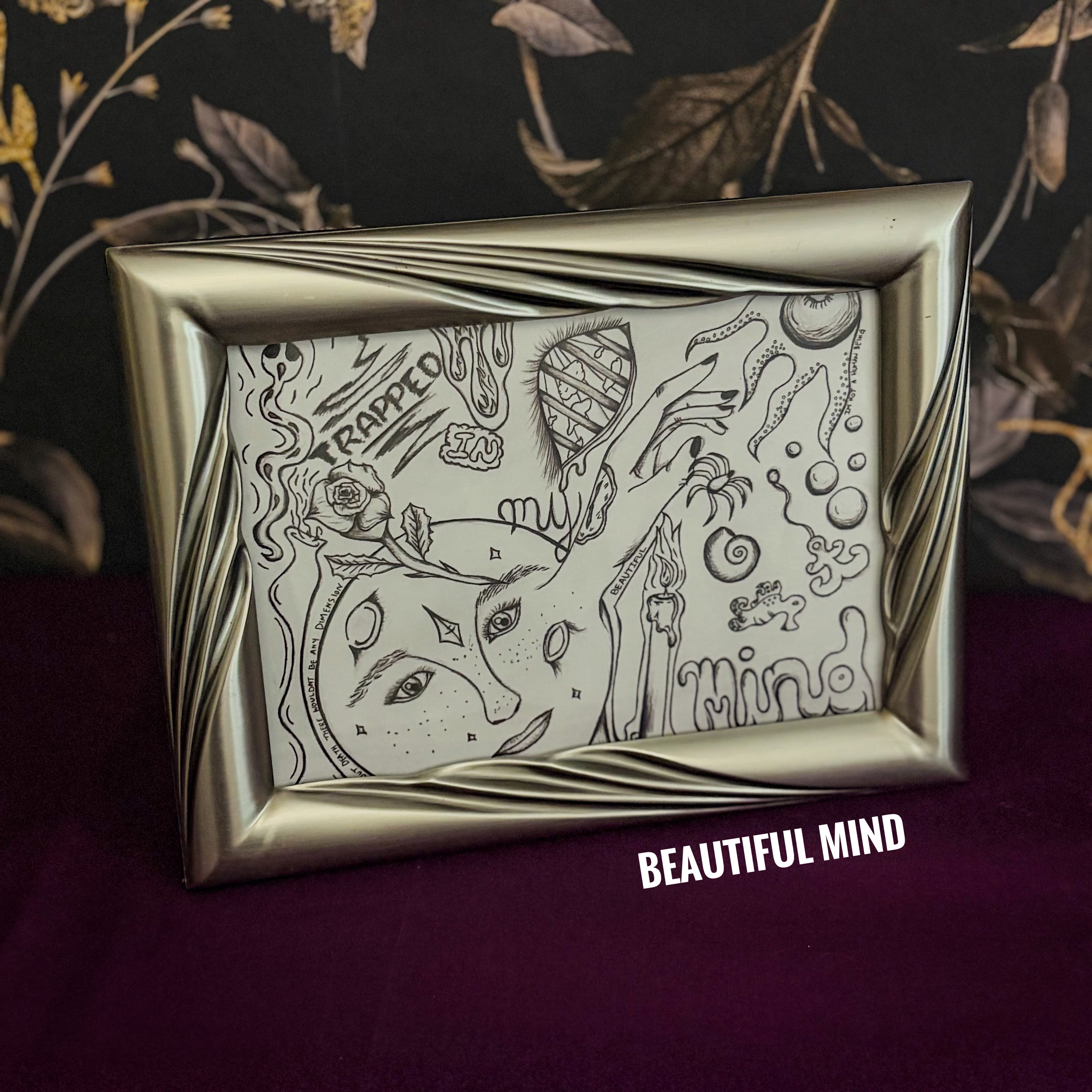 Silver Metal Frame for 5x7 Art Print