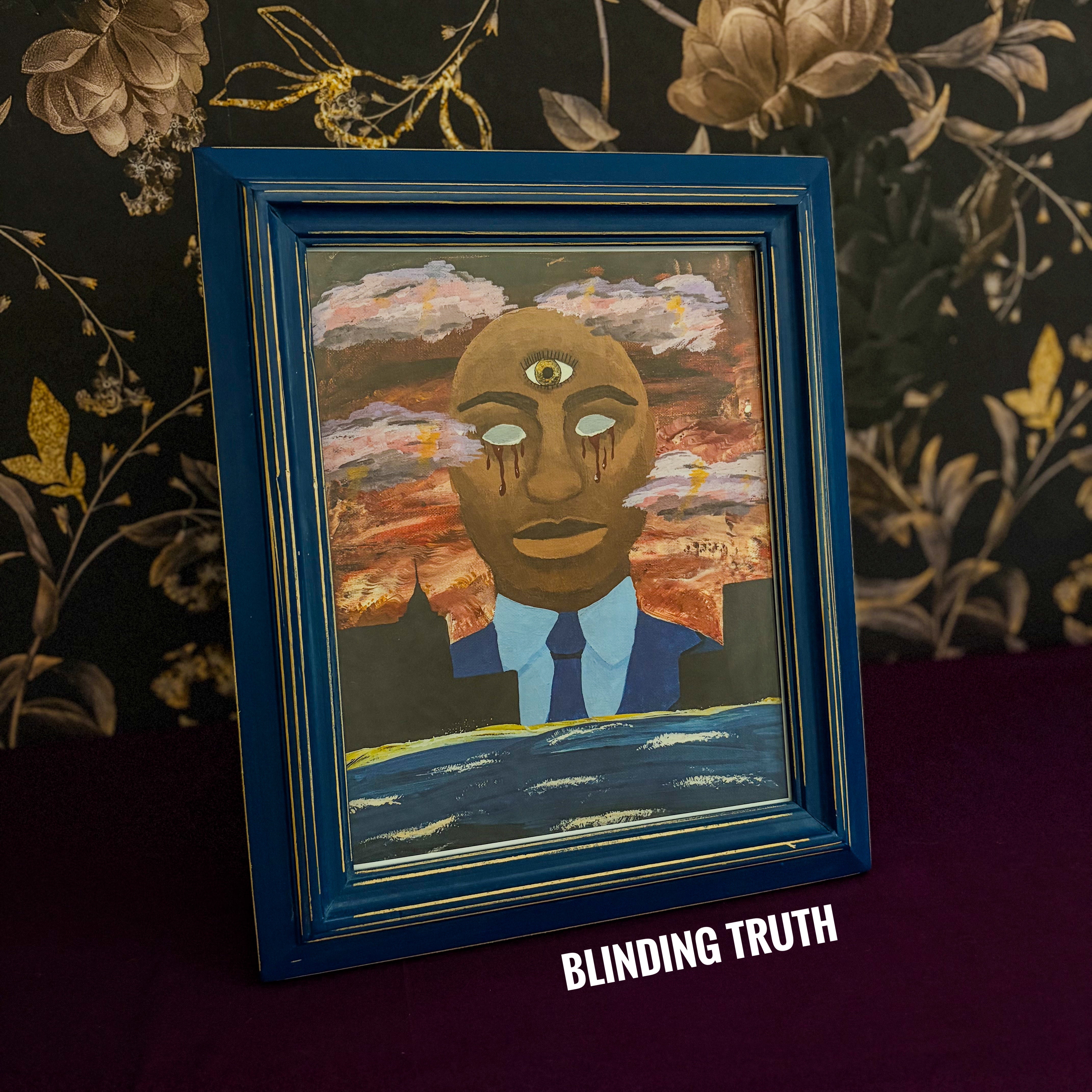Blue Frame for 8x10 Art Print