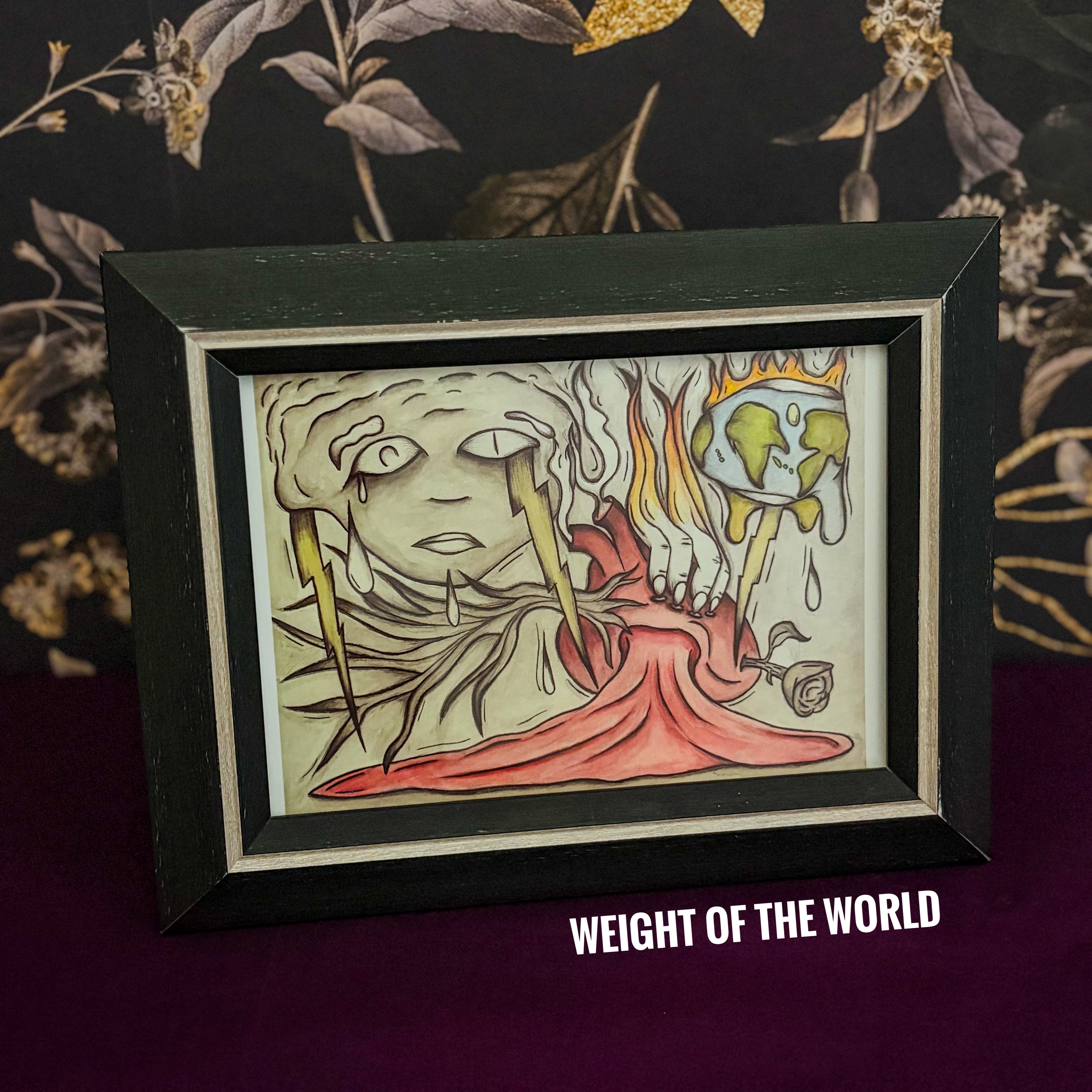 Black Wood Frame for 5x7 Art Print