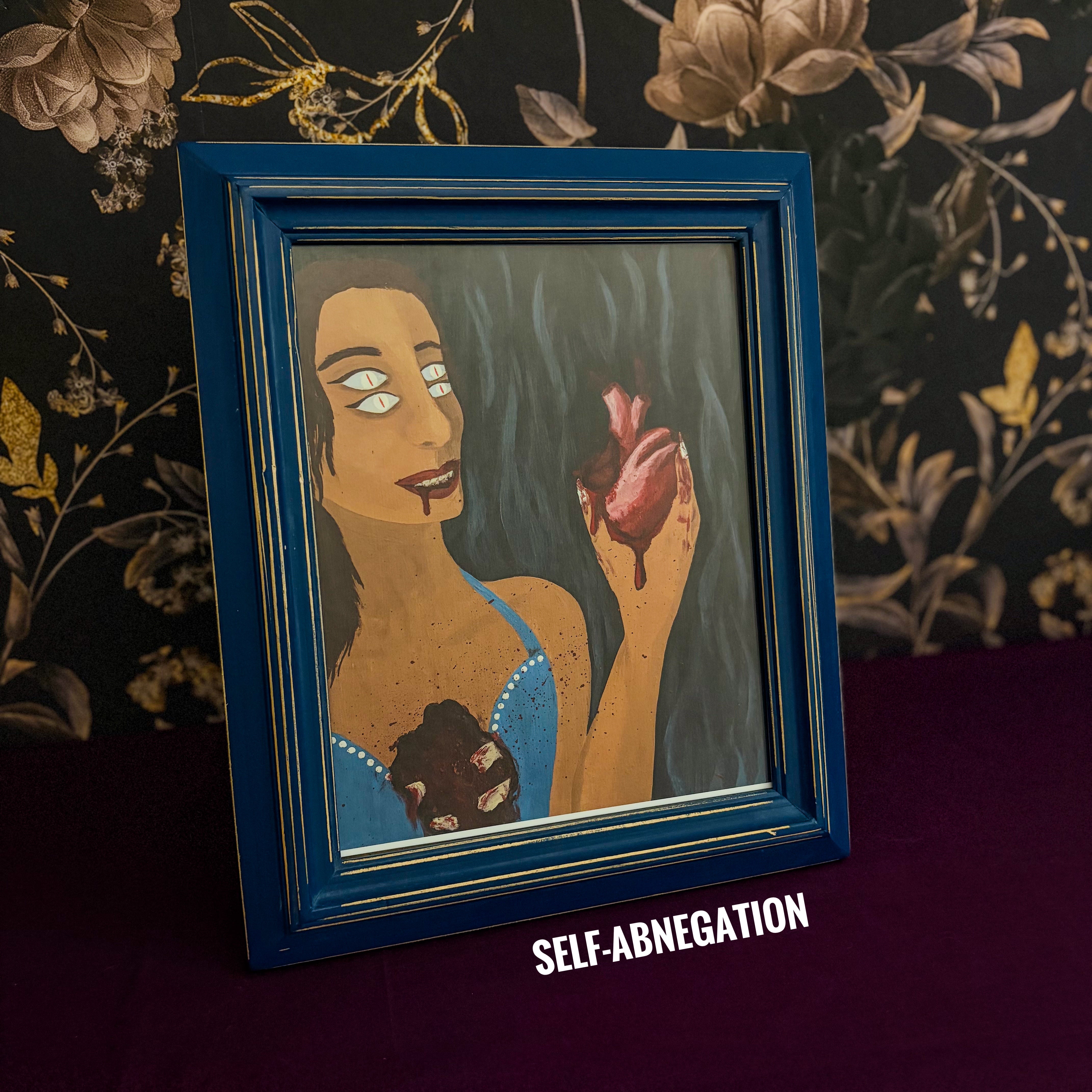 Blue Frame for 8x10 Art Print